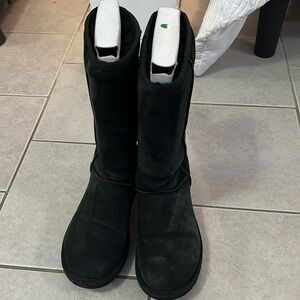 Long black Ugg boots